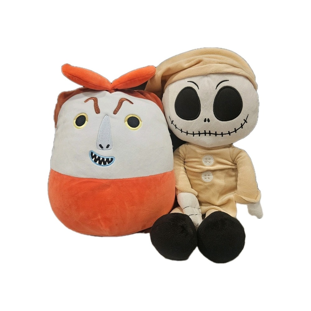 Nightmare Before Christmas Jack Skellington 18" Plush + Lock 10" Squishmallow